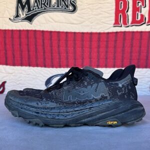 Size 10d - Hoka One Speedgoat 6‎ GTX Men's 1155150 BCKT Black Running Shoes